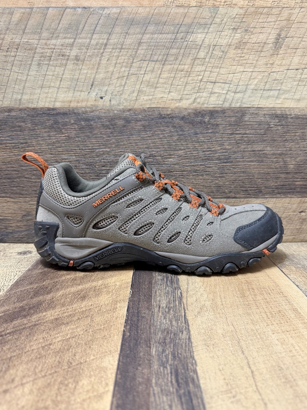 Merrell Crosslander 3 Hiking Shoes Boulder Brindle Size 9.5 Men’s J500057